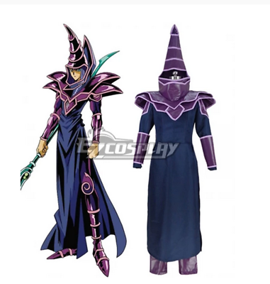 #ad NEW Yu Gi Oh Yugioh Dark Magician Suit Halloween Party Adult Outfit Christmas $77.40