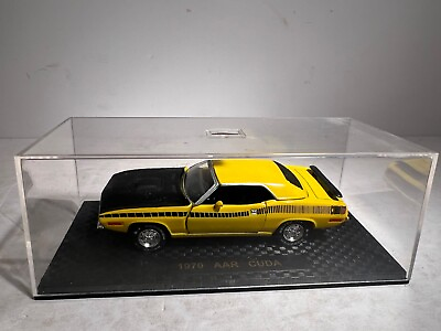 #ad Minichamps 1970 PLYMOUTH AAR CUDA Model Car in Case $40.00