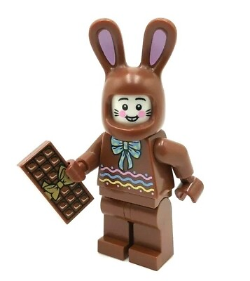 #ad NEW LEGO CHOCOLATE EASTER BUNNY BOY MINIFIG costume basket bar rabbit holiday $11.99