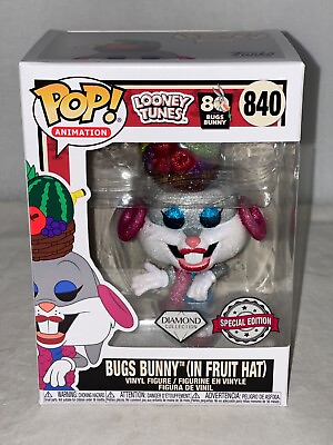 #ad Funko Pop 80 Years Fruit Hat Bugs Bunny Special Diamond Collection Figure New $13.99