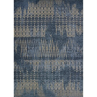 #ad Couristan Dolce Blue Nile Indigo In Out Runner 2#x27;3quot; x 7#x27;10quot; 58660866023710U $79.00