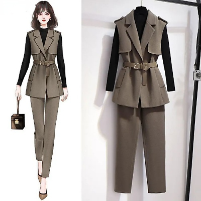 #ad Professional Suit Temperament High end Spring and Autumn Clothes New 3PCS Set $83.02