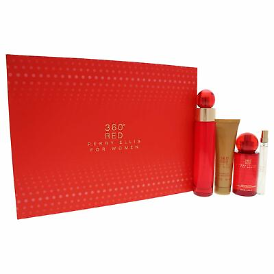 #ad Perry Ellis 360 Red for Women 4 Piece Gift Set with EDP BodyMIST SGMINI EDP $100.00