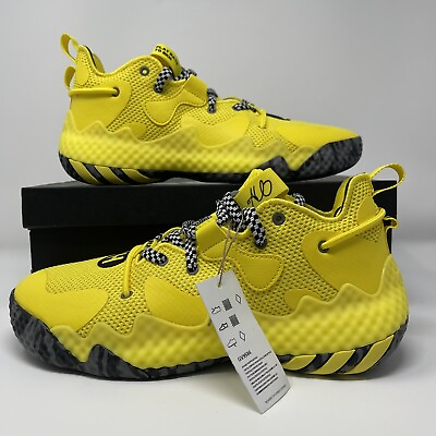 #ad New Adidas Harden Vol.6 Yellow Black Basketball Shoes GV9586 Men#x27;s Sizes Rare $135.05