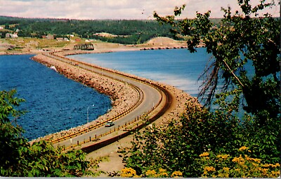 #ad Postcard Canso Causeway Cape Breton Nova Scotia Canada $2.00