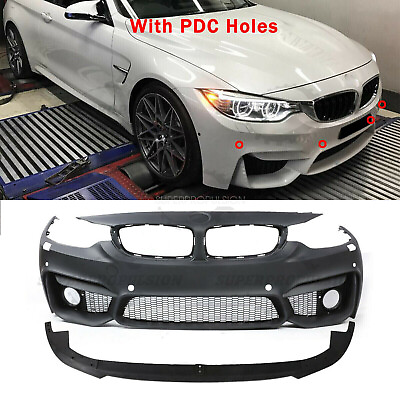 #ad M4 Style Front Bumper Cover with PDC For BMW F32 F33 F36 4 SERIES 14 19 $440.78