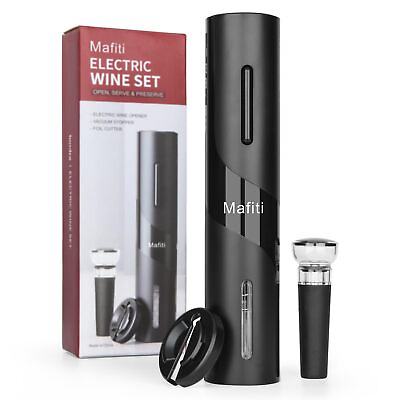 #ad Wine Opener Battery Operated Automatic Electric Wine Bottle Opener with 2 in... $19.08