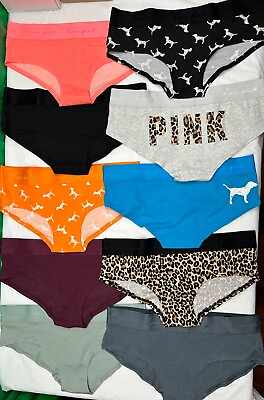 #ad Victoria#x27;s Secret PINK Cotton Hipsters Women Dog Panty Medium NEW CHOOSE $7.99