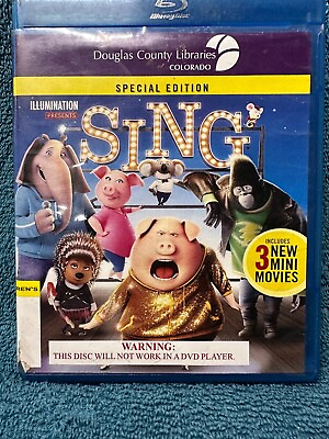 #ad Sing Special Edition Blu ray Good Used Condition $3.99