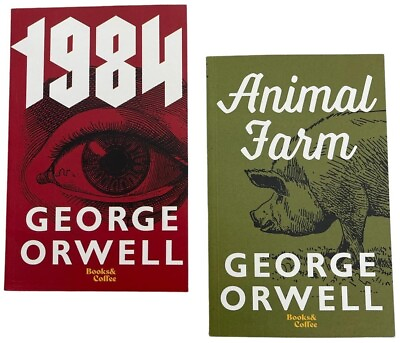#ad 1984 amp; Animal Farm Set of 2 Books by George Orwell NEW $12.99