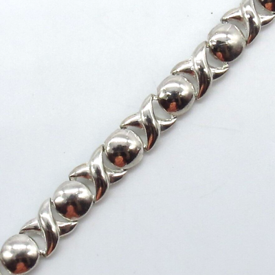 #ad XOXO Women Link Bracelet 7.5quot; Silver Tone Everyday Jewelry $6.99