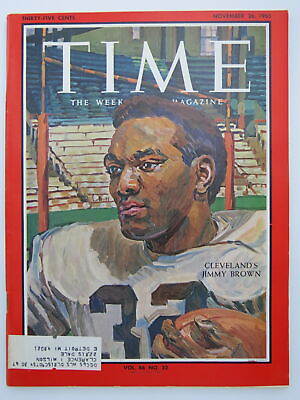 #ad TIME MAGAZINE NOVEMBER 26 1965 CLEVELAND#x27;S JIMMY BROWN 1965 $64.00