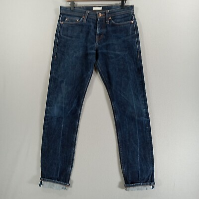 #ad Unbranded Brand Selvedge Jeans Mens 31x32 Raw Denim 14oz Tapered UB201 $56.14