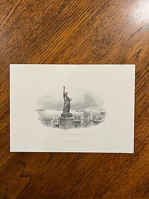 #ad US Semi Official Souvenir Card SO38 Statue of Liberty $11.00