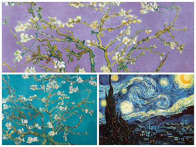 #ad Van Gogh Almond Blossoms Starry Night 3 Individual posters iconic painting $34.99