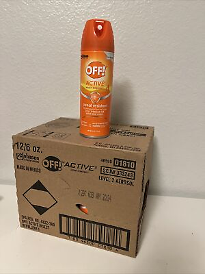 #ad 12 CANS OFF Active Insect Repellent Liquid Sweat Resistant Repels Insects $34.90
