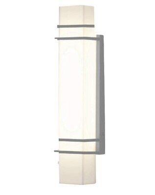 #ad AFX Lighting Blaine LED 15quot; Outdoor Sconce Textured Silver $164.00