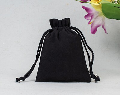 #ad 200Pcs Luxury Cotton Pouch Handmade Drawstring Wedding Gift Jewelry Pouch 3x4quot; $159.00