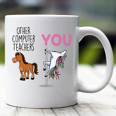 #ad Computer Teacher Gift Computer Teacher Mug Computer Teacher Funny Unicorn Mug Co $16.99