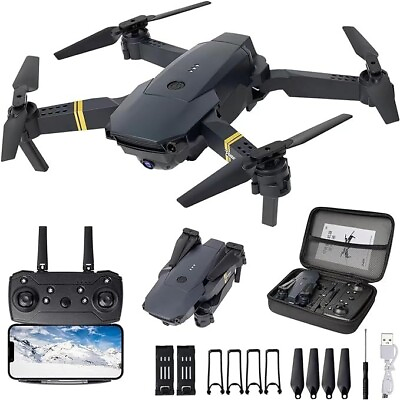 #ad Drones with Camera for Adults Beginners Kids Foldable E58 Drone with 1080P HD C $33.99