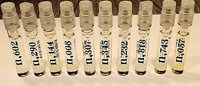 #ad 10 X Noteworthy Scents Perfume Samples Lot Of 10 Different 1.5ML Spray Samples $19.89