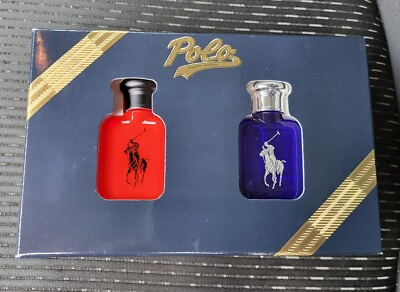 #ad Ralph Lauren Mini World of Polo Cologne Set Red amp; Blue EDT 15ml each $34.99