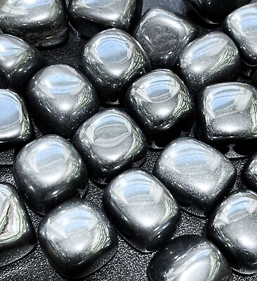 #ad Bulk Wholesale Lot 1 LB Hematite One Pound Tumbled Polished Iron Ore Stones $15.32