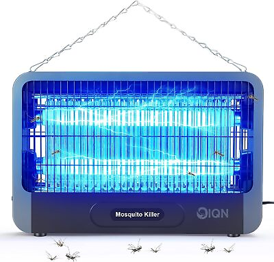 #ad NEW Indoor Bug Zapper Electric Fly Mosquito Traps Zapper Killer 20W 4200V $24.98