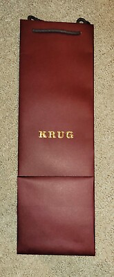 #ad 6 Pack Krug Champagne Gift Bags Paper With Thick Rope Handles Maroon Dark Cherry $17.99