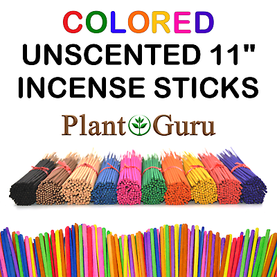 #ad COLORED Unscented Incense Sticks 11quot; Bulk Wholesale Natural Joss Punk Blanks $6.10