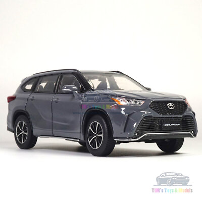 #ad 1 32 Toyota Highlander XSE Model Car Diecast Toy Vehicle Collection Gift Grey AU $63.64