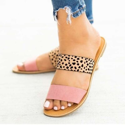 #ad Fashion Simple Flat bottom Hollow Sandals And Slippers $31.70