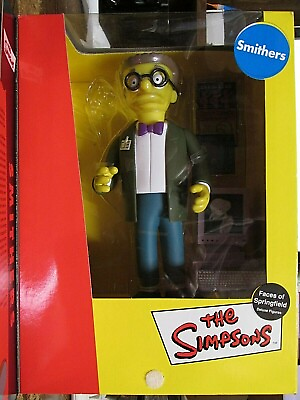 #ad NEW The Simpsons Playmates Faces of Springfield Deluxe Smithers 8quot; Figure NISP $39.99