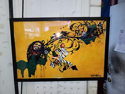 #ad Bob Marley Photo With Frame $25.00
