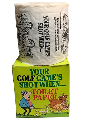 #ad Your Golf Games Shot When Toilet Paper Golfer Gag Gift Vintage 1986 $6.30