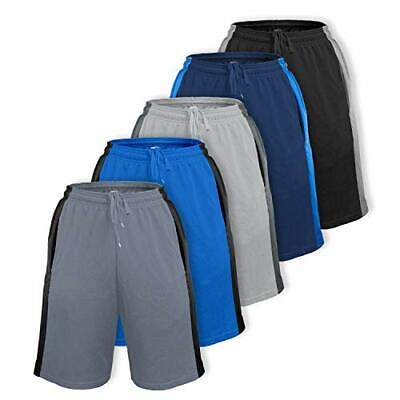 #ad 5 Pack Men’s Dry Fit Active Athletic Shorts Basketball Running Workout $39.99