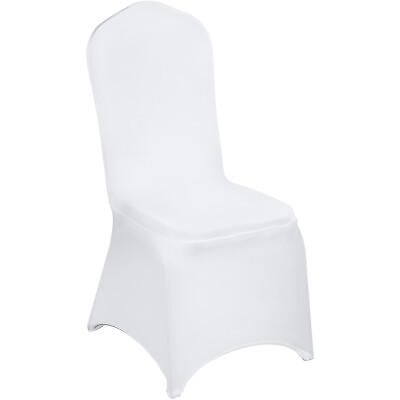 #ad 100PCS Spandex Stretch Chair Covers White for Wedding Party Banquet Decoration $127.99