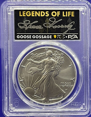 #ad ⚾️ GOOSE GOSSAGE 2023 $1 Silver Eagle PCGS MS70 FS Legends of Life YANKEES GREAT $87.00