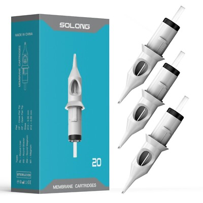 #ad Solong Tattoo Cartridge Needles 20PCS Professional Safety Cartridges $14.95