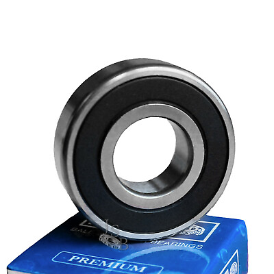 #ad Qty. 2 6005 2RS C3 EMQ Premium Sealed Ball Bearings ABEC 3 25x47x12 6005RS $9.99