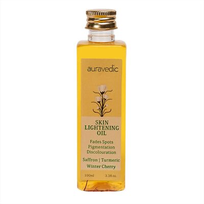 #ad Auravedic Skin Lightening Oil with Saffron Turmeric and Winter Cherry 100 ml $24.99