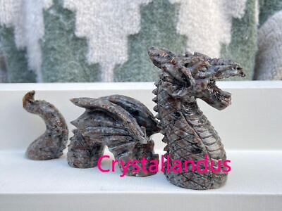 #ad Natural 6#x27;#x27; Yooperlite Dragon Carving Crystal Skull Crystal Reiki Decor 1PC $78.20