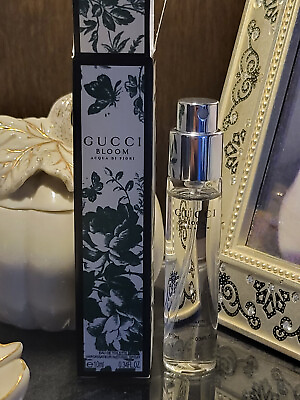#ad Gucci Bloom Acqua Di Fiori EDT 10ml 0.34oz Spray Women Perfume Travel Size Mini $19.99