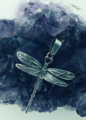 #ad Celtic Ribbon of Life Dragonfly Stainless Steel Pendant no chain $21.99