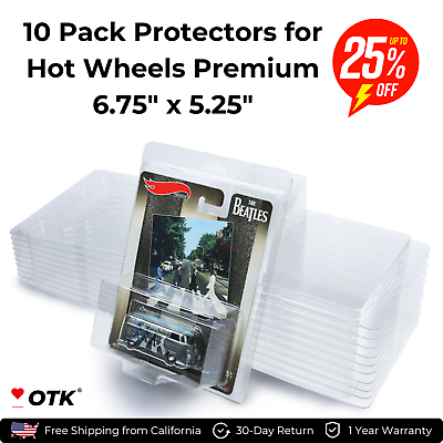 #ad 10 Pack Premium Protector Case Storage for Hot Wheels Premium Car Culture $22.49
