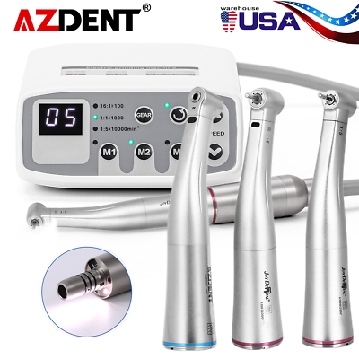 #ad AZDENT Dental Brushless LED Electric Micro Motor 1:1 1:5 Increasing Handpiece $87.99