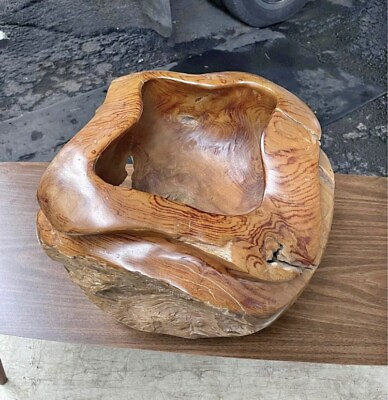 #ad Solid wood Sculpture Carved polished. $280.00