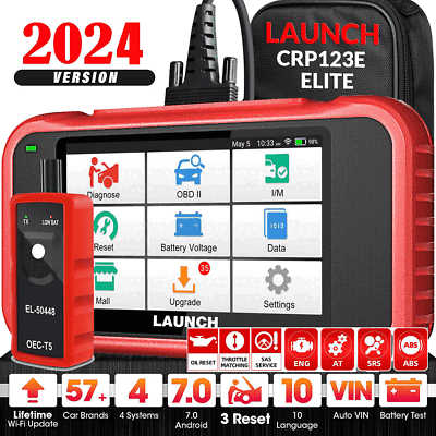#ad 2024 LAUNCH CRP123E OBD2 Scanner Engine ABS SRS Code Reader Car Diagnostic Tool $141.00