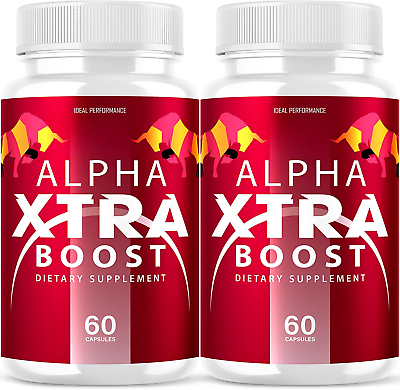 #ad 2 Pack Alpha Xtra Boost Alpha Extra Boost Pills 120 Capsules $79.95