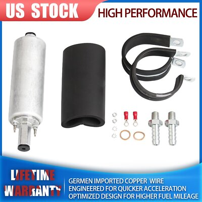 #ad Fuel Pumps GSL392 External Inline Kit 255LPH High Pressure For Walbro w Install $53.86